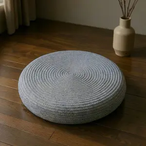 Minimalist Spiral Meditation Cushion – Round Floor Seat for Relaxation