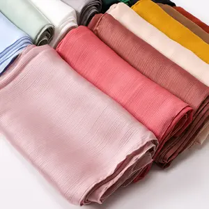 Natural Wrinkle Satin Hijab set