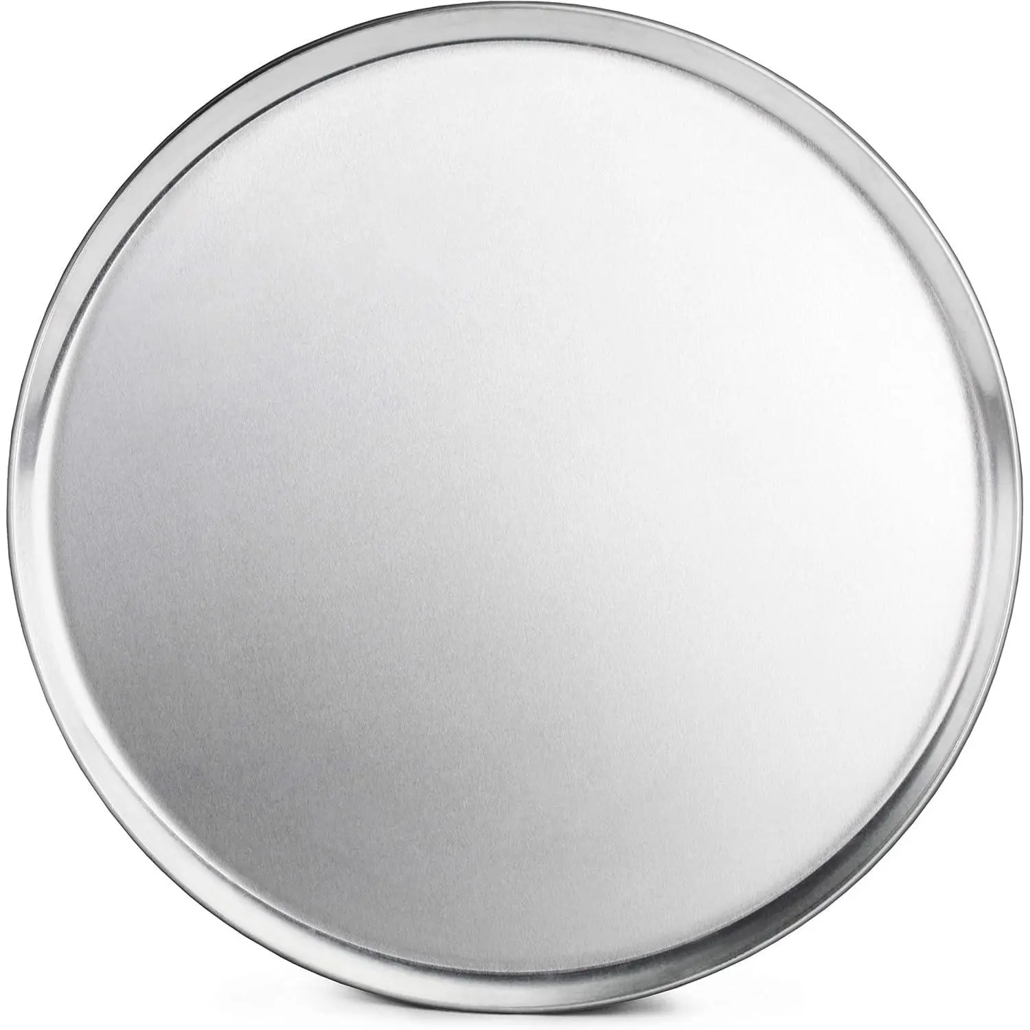 16-Inch Restaurant-Grade Aluminum Coupe-Style Pizza Pan Bakeware, Baking Tray for Home & Party Use