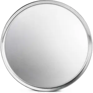 Restaurant-Grade Aluminum Pizza Pan, Baking Tray, Coupe Style, 16 Inch
