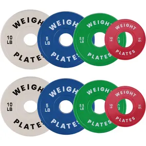 37.5LB Rubber Olympic Bumper Weights Plates Set, 1.25LB 2.5LB 5LB 10LB Fractional Weight Plates 2in Bumper Plates for Weight Lifting,Strength Training Gym Home,Barbell Plates Rubber Coating