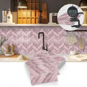 Self-Adhesive Stickers, Geometric Design Waterproof Decorative Stickers for Home & Office Use, Durable Adhesive Surface Protection