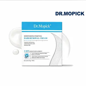 Dr.Mopick Korean 5-Minute Painless Hair Removal Cream, Gentle No-Stub Depilatory for Smooth Silky Skin, Fast Hair Remover for Body & Intimate Areas,