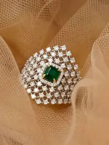 1 PC Glamorous Cubic Zirconia Ring For Women Wedding Engagement Valentine's Day Party Gift Solitaire Engagement Rings