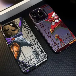 E-Eva Neon G-Genesis Evangelion Protective Phone Case For iPhone 17 16 15 14 13 12 11 Pro Max Air Matte Laser Aurora Shockproof Funda  Anti-Drop Anti-Fingerprint Cover