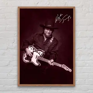 Waylon Jennings Country Music Poster Country Singer Poster No Frame, Home Bedroom Decor Music Wall Art, Home Decor Music Decor, Home Wall Art, Gift For Fans