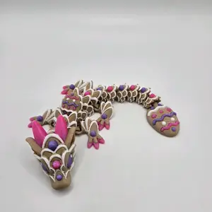 Baby Sugar Cookie Dragon 3D Printed Decor, Measuring Approximately 7 Inches long