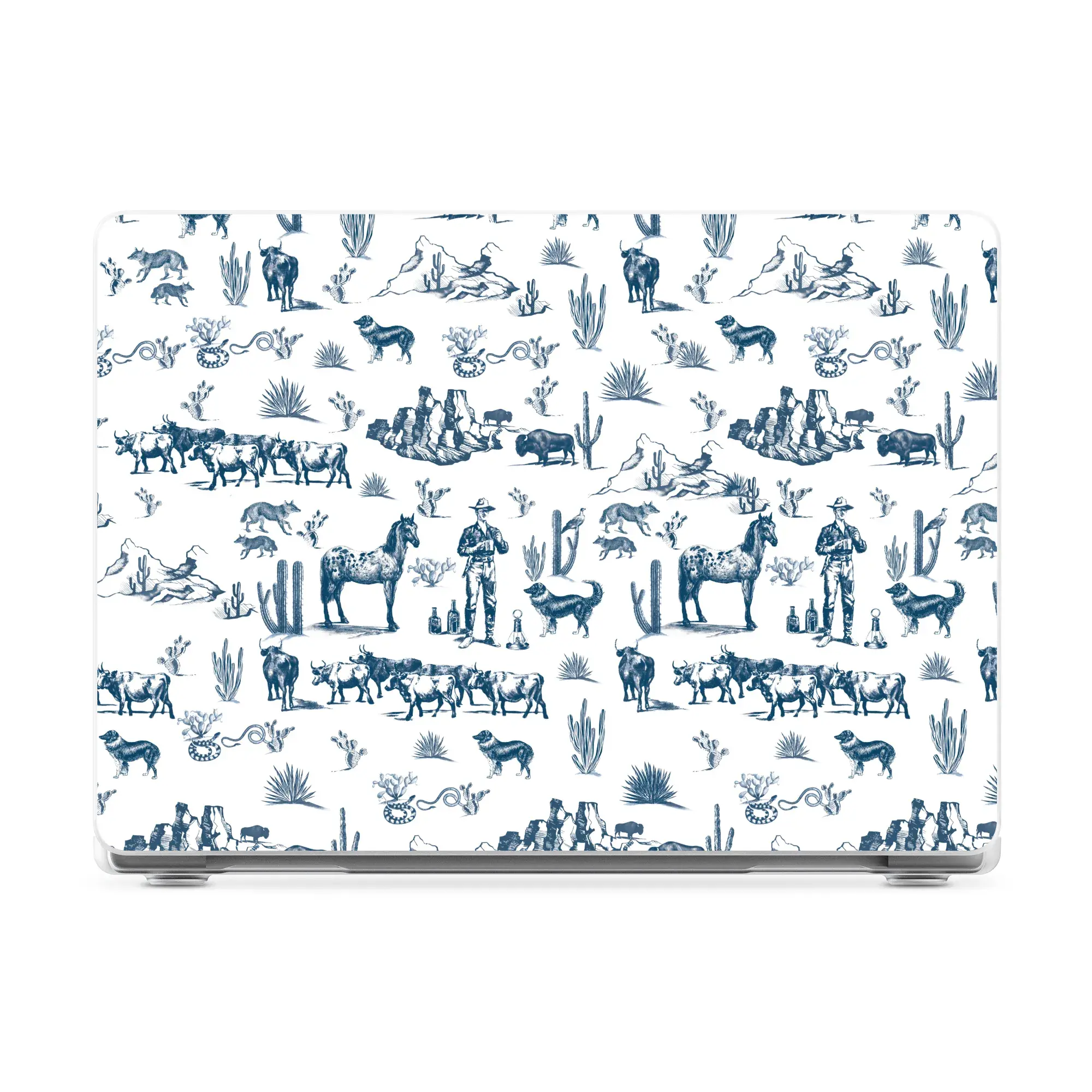 Casely MacBook Case | Wild West Adventure | Desert Laptop Shell | Snap-on Laptop Shell with Raised Anti-Slip Grip and Bottom Vent Cutouts | Hard Policarbonate Protective Laptop Cover
