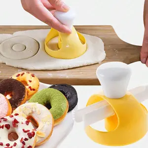 1pc Cookie Cake Donut Mold, Kitchen Cutter Stencil, Doughnut Maker Mould, Reusable Non-Stick Baking Tool for Desserts & Patisserie