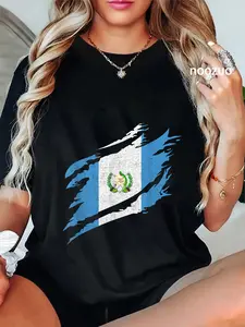 100% Cotton Guatemalan Pride Guatemala Guatemalan Flag Patriotic Vintage T-Shirt