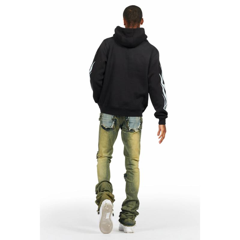 Banyan Black Graphic Hoodie