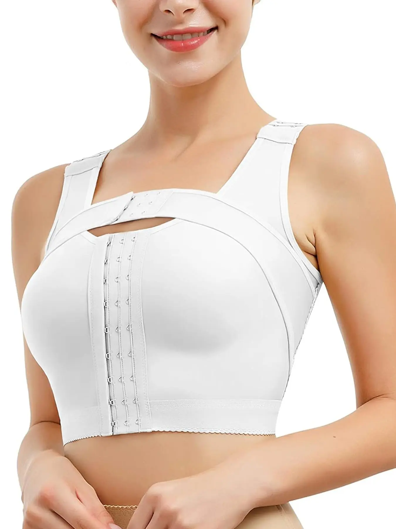 Women's Post-Surgery Shapewear Compression Bra Lingerie, Correction Brassieres, Core Care Underwear for Hospital & Home Recovery, All-Day Comfort Support, Shockproof & Fixed Effect