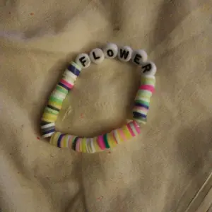tropical clay bead braclet
