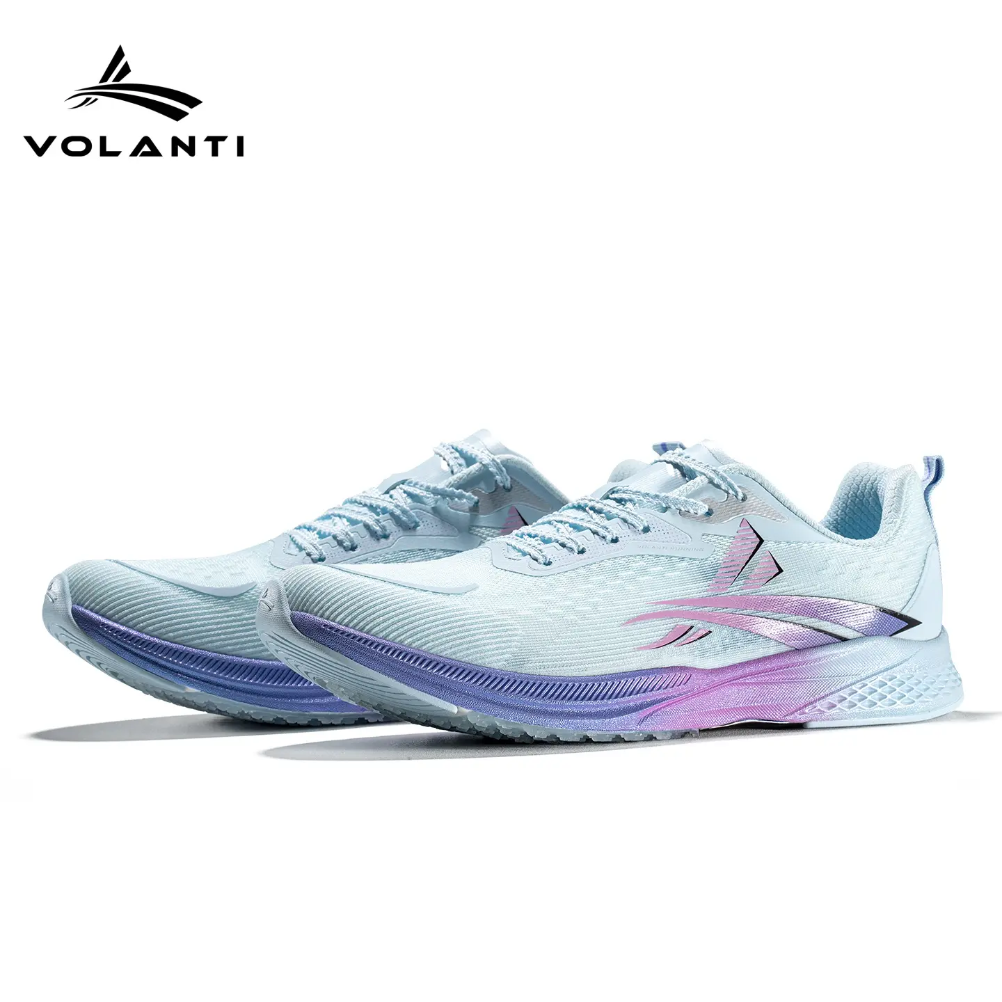 Volanti Dream Lightning Running Shoes | Pro Sports Carbon Plate Running Sneakers Breathable Wrapping Light Responsive Shock Absorbing Durable Anti Slip Footwear for Track Field Running Long Jump Athletic Workout