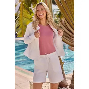 Women's Everglade Chambray Cropped Jacket | White Chambray