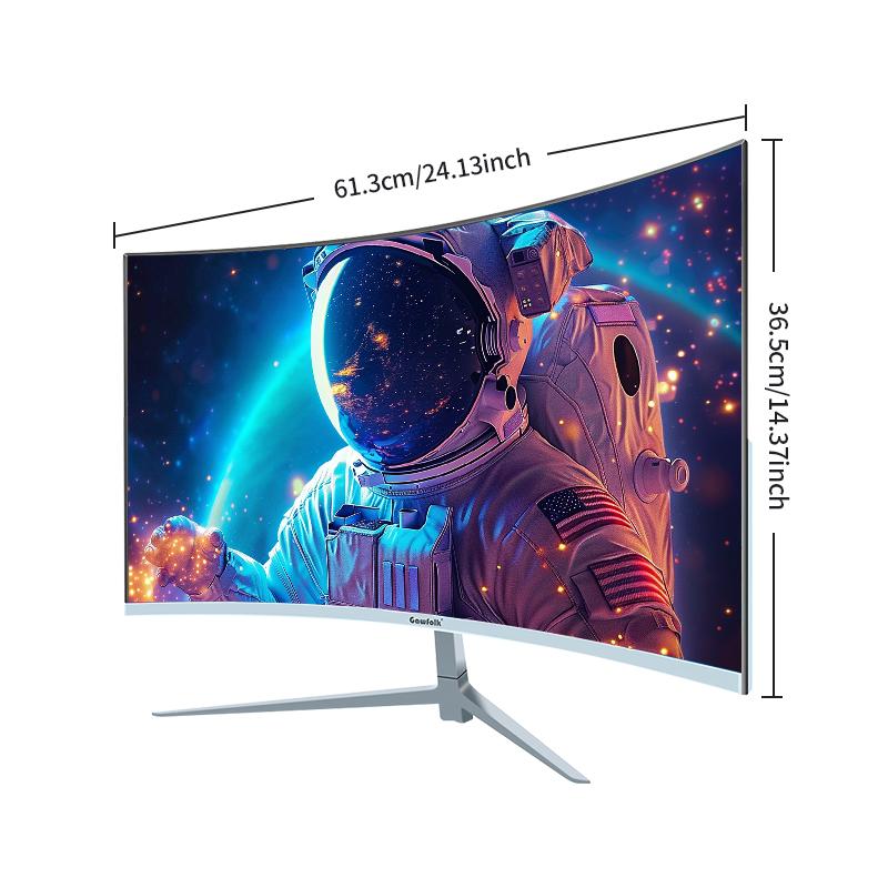 27 Inch Curved Gaming Monitor – FHD 1920×1080, 100Hz Refresh, 1ms Response, HDMI/DP Dual Ports, Built-in Speakers, VESA Wall-Mount, Adaptive Sync, 100% sRGB, 1800R Curvature 27 Inch Curved Gaming Monitor – FHD 1920×1080, 100Hz Refresh, 1ms Response, HDMI/DP Dual Ports, Built-in Speakers, VESA Wall-Mount, Adaptive Sync, 100% sRGB, 1800R Curvature