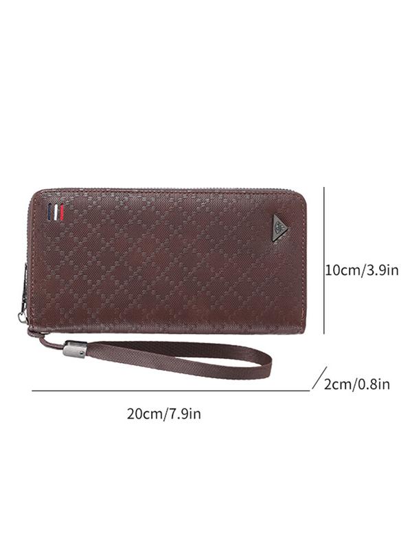 Men's Long Zipper Wallet with Business Card Holder, Perfect for Valentine's Day, Spring Summer Holidays, Travel, Christmas, Graduation Gifts, Durable Fashion Wallet