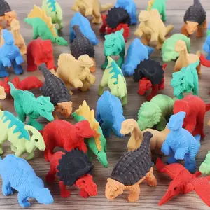 Z-MTS14 72 Pcs Animal Erasers for Kids, Dinosaur 3D Puzzle Eraser Bulk, Mini Dinosaur Toys, Desk Pets for Students, Classroom Prizes, Party Favors