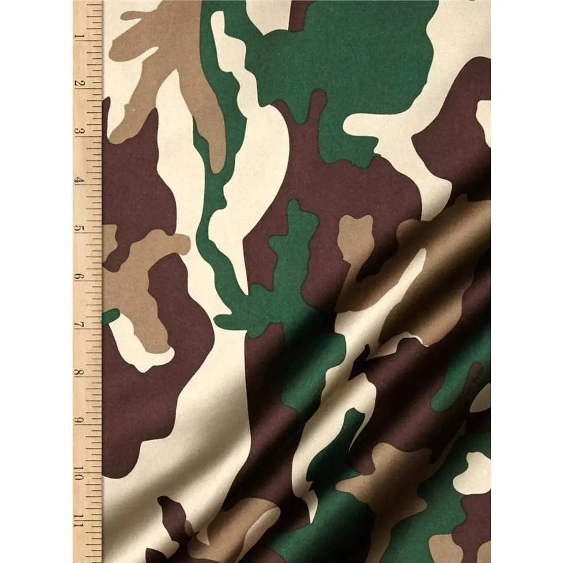 Charmeuse Satin Camouflage