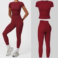 Short Sleeve Set - Cherry Red