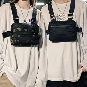 [Multifunctional Tactical Bag] Men's Multifunctional Tactical Chest Bag |   Durable Build, Outdoor Training Gear, Hiking Pack with Phone Pocket, Stylish Sports Sling Bag with Adjustable Strap, Black