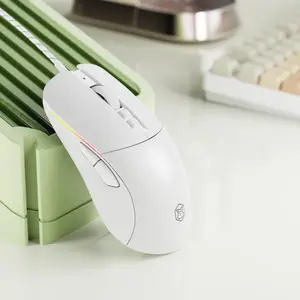 EWEADN G309 Wired Gaming Mouse, USB Powered Silent Click Mouse, Ergonomic Design Mouse for Office, Laptop, Desktop, E-Sports