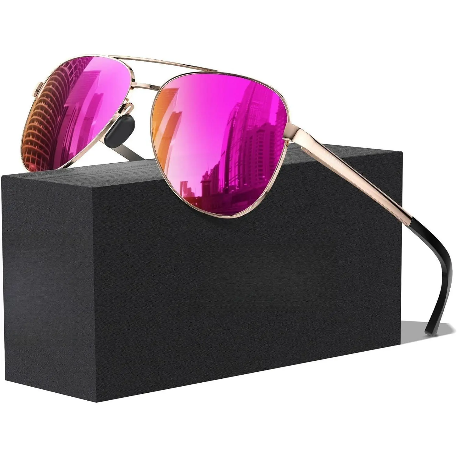 BYG14 Aviator Sunglasses for Men Women Polarized - UV400 Protection, Stylish Shades, Driving, Outdoor Activities