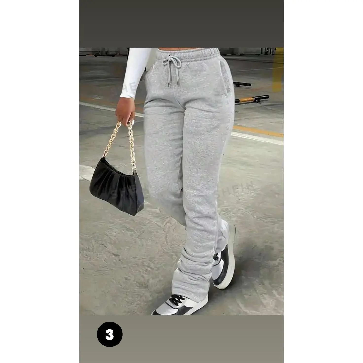 Stacked joggers