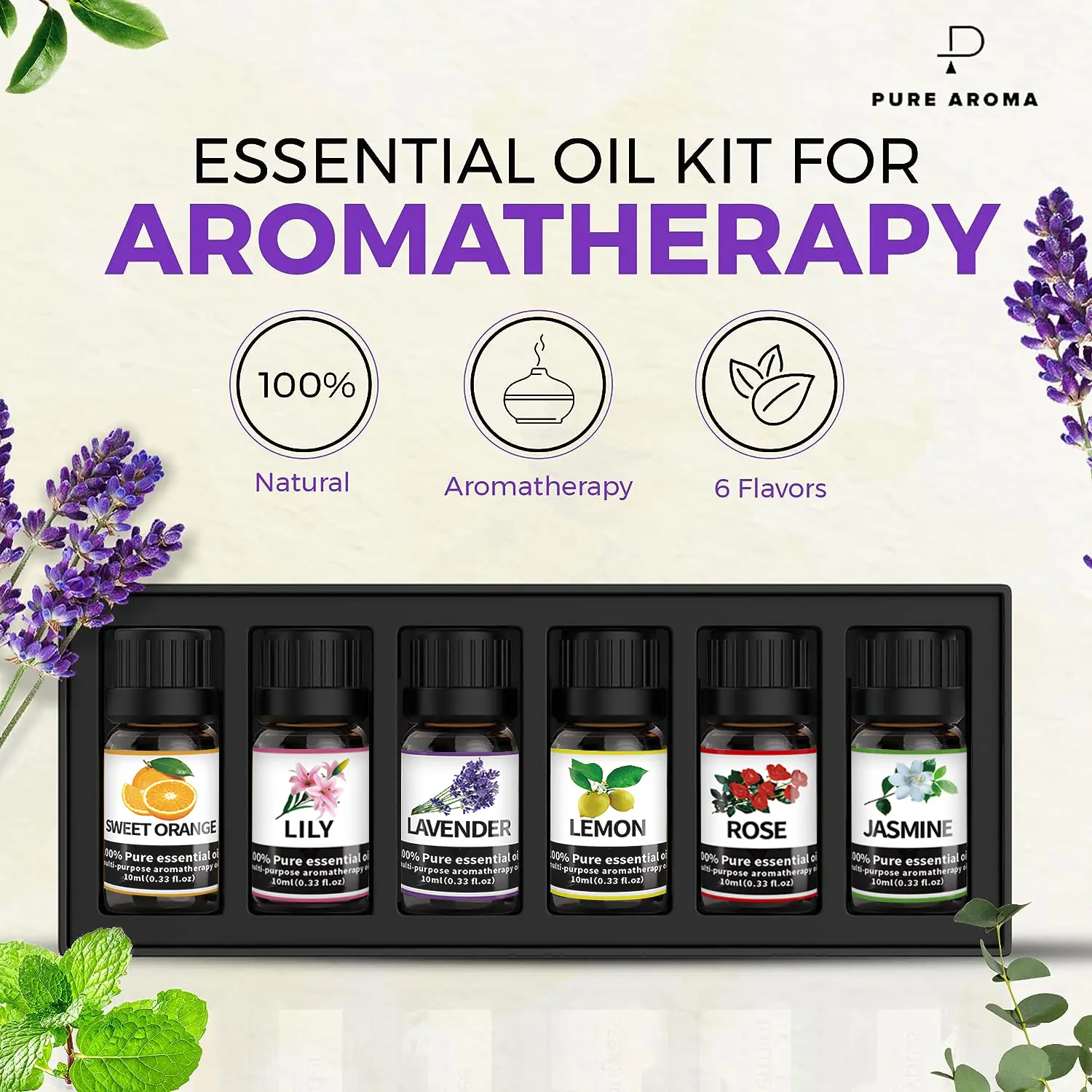 Air Freshener  Essential Oil Kits for Aromatherapy Diffuser Essential Oil Humidifier Fragrance Scented Oils