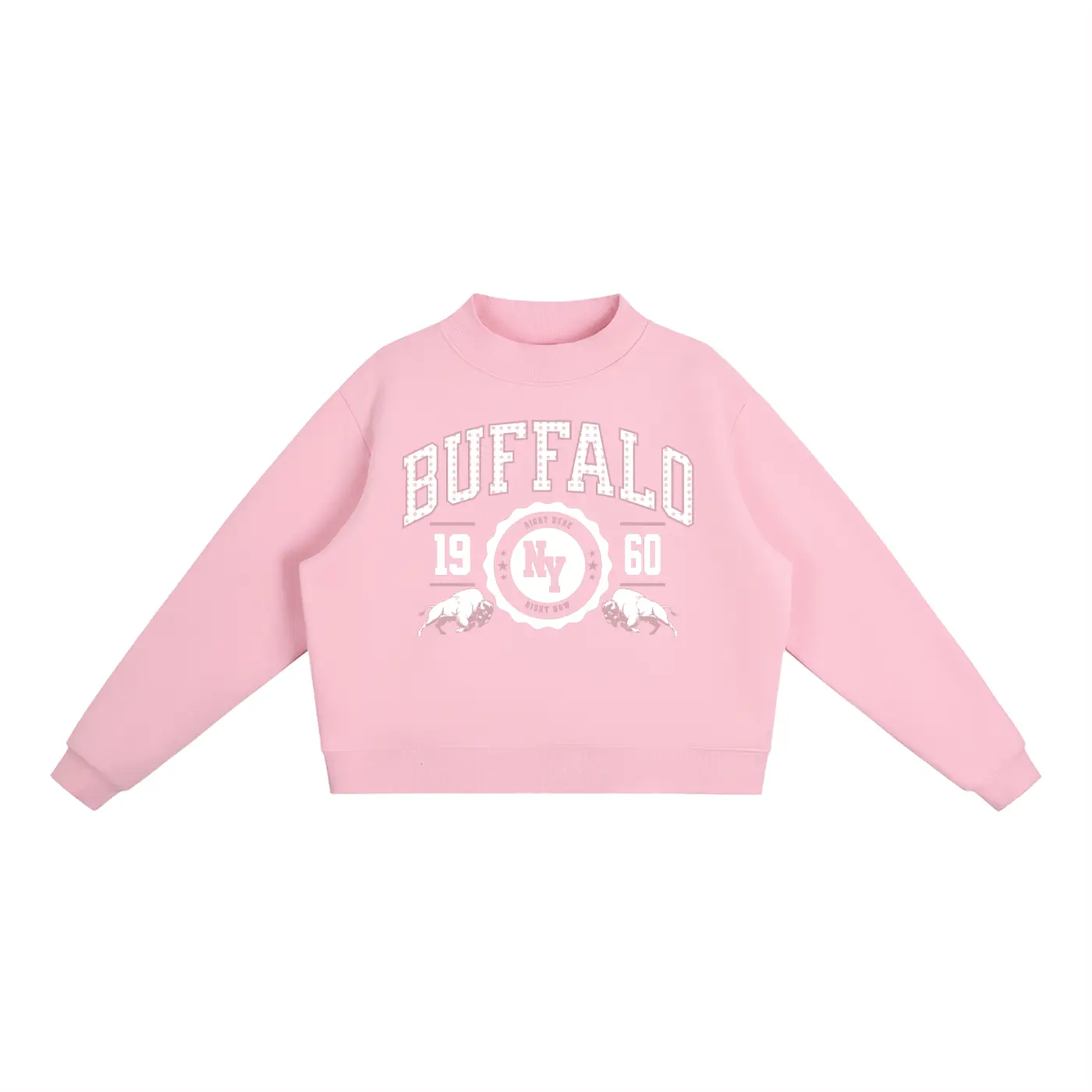 Summer Vibe Blush Mockneck Sweatshirt
