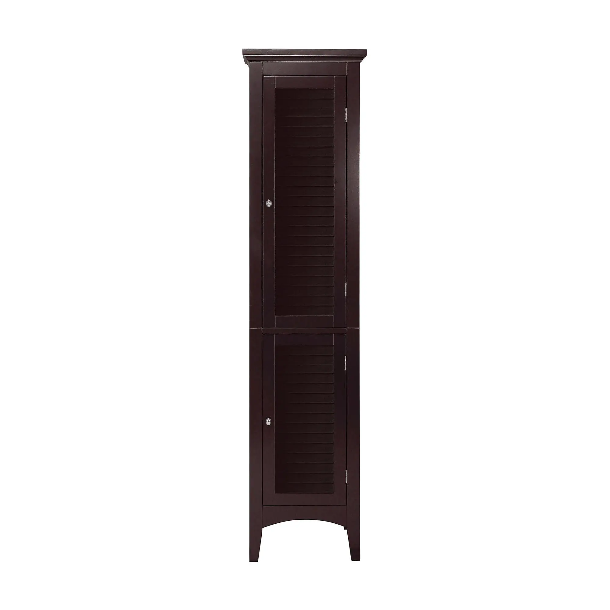 Teamson Home Two Doors  Tower Storage Cabinet,Dark