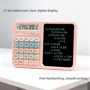 Portable Multifunctional Calculator with Handwriting Board / Dual Power /for Students Exams or Office Daily Use