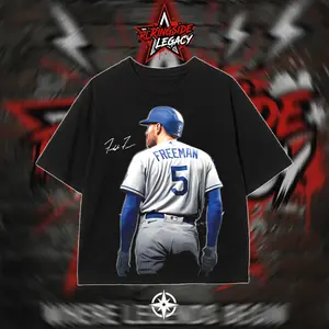 RingsideLegacy – Freddie Freeman #5 MVP Swing Baseball 100% Cotton T-Shirt (Made In US), Power Hitter Shirt, Game Day Outfit, Stadium Night Tee, Gift For Baseball Fans, Sports Graphic Tee