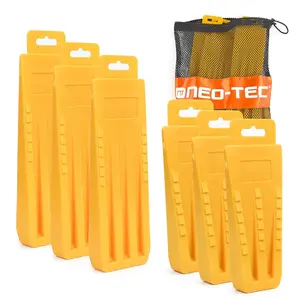 NEO-TEC 6 Pack Tree Felling Wedges, Chainsaw Wedges, 5.5"+8" Tree Cutting Equipment with Spikes for Safe Tree Cutting