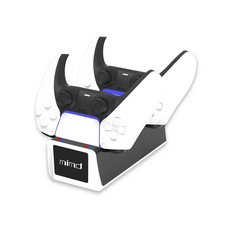 PS5 Dual Controller Charging Station – Charges 2 Controllers, LED Indicator, 2-Hour Charge