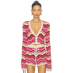 DEVON WINDSOR Stella Cardigan in Berry