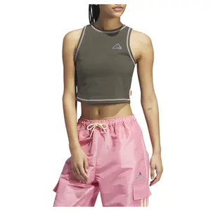 adidas Womens Sun Pack Crew Neck Tank Training Casual - Green