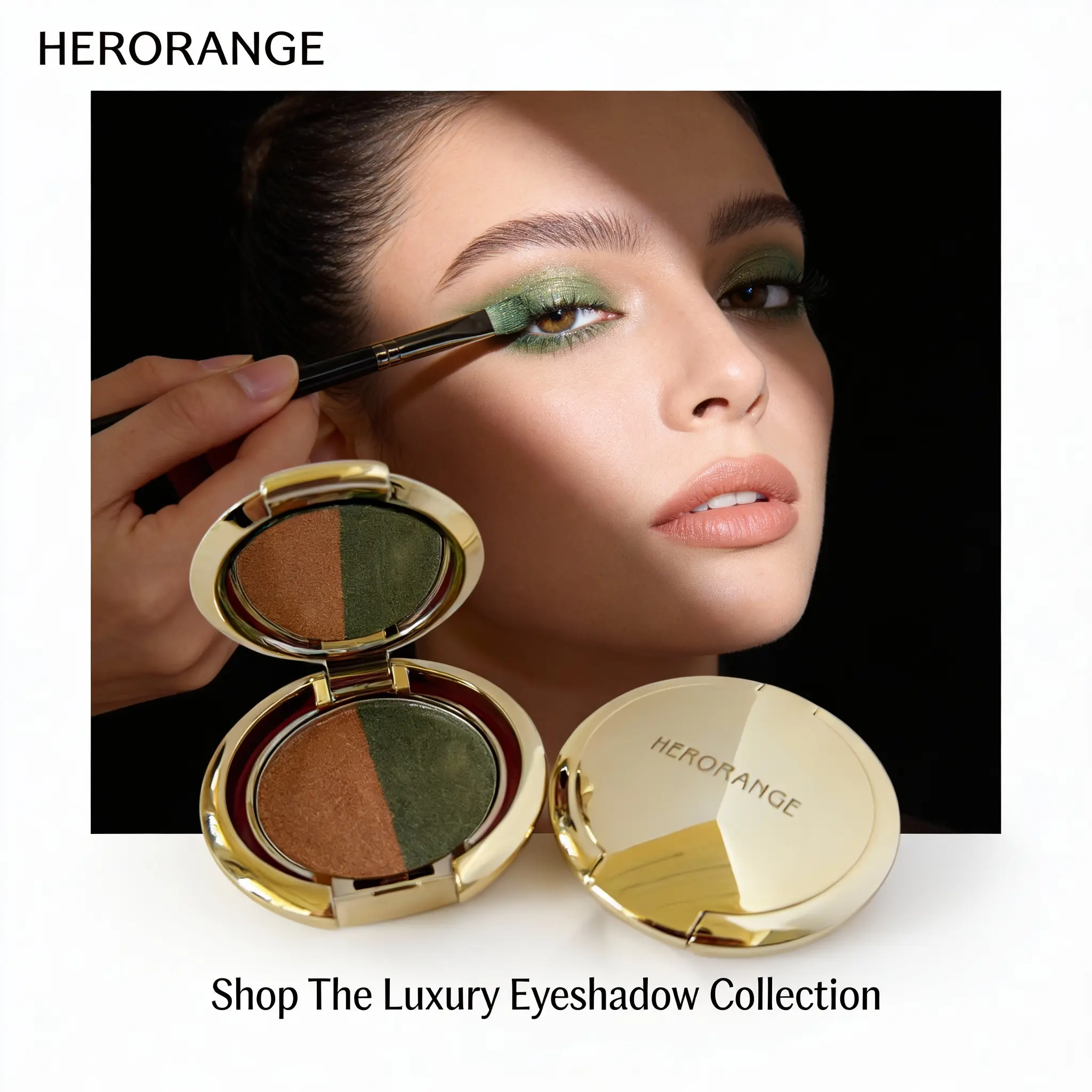 Korean 5-Piece 2-Tone Eyeshadow Palette, Cosmetic Makeup with Matte & Shimmer Duo, Waterproof, No Fallout, Flawless Blend, Beginner-Friendly for Day-Night Looks, Holiday Gift, Gluten Free, Youth