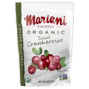 Mariani Organic Dried Cranberries, 4 oz (113 g)