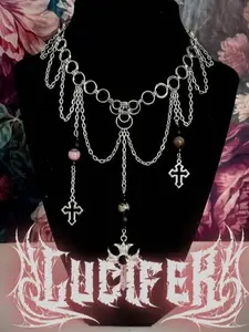 Supernatural Lucifer Inspired Stainless Steel Chainmaille Necklace