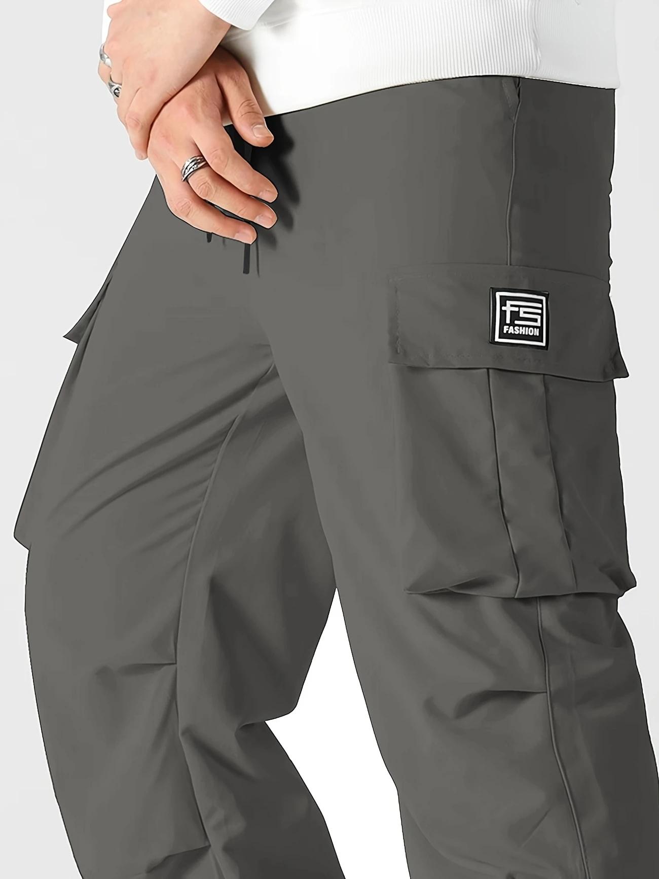 3 Pack Men's Tactical Cargo Pants, Elastic Waistband & Multi-Pocket Design, Perfect for Spring & Summer, Ideal for Outdoor Activities