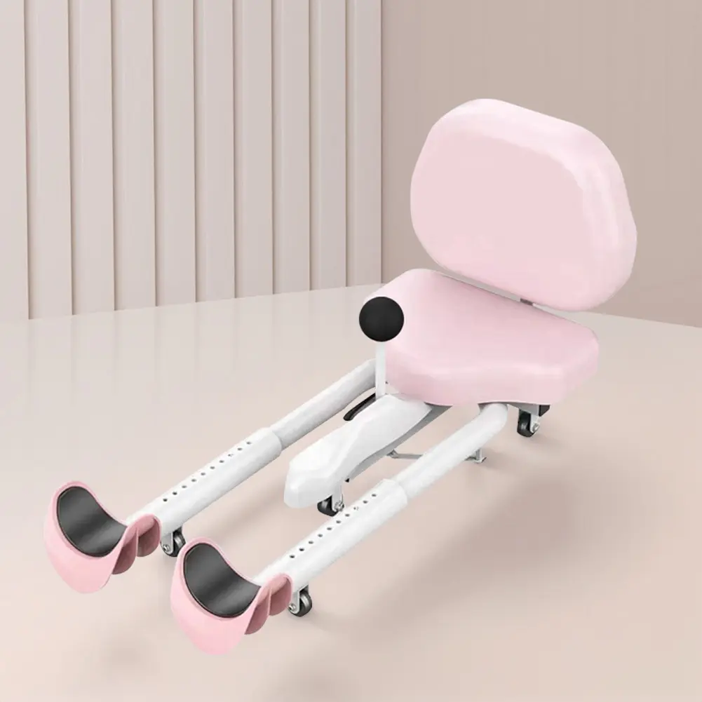 Heavy-Duty Steel+ABS Pipe Leg Stretcher, 180° Stretching Trainer for Yoga/Dance (All Levels) - 150kg Load Capacity, Anti-Slip Design, Ergonomic Backrest, Smooth Adjustments, Compact Folding, Space-Saving, Portable Home Gym Use