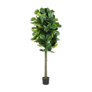 Safavieh Faux Fiddle Leaf Fig 72" Potted Tree