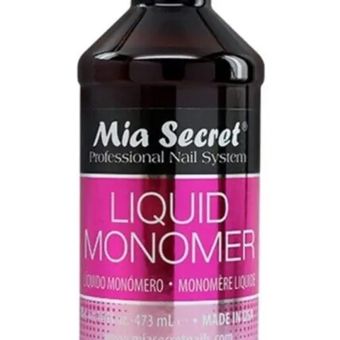 Mia Secret Professional Acrylic Liquid Monomer (16 oz Bottle) - Safe & High-Quality Nail Art Supply, Durable Easy-to-Use At-Home Extension System for Nail Techs