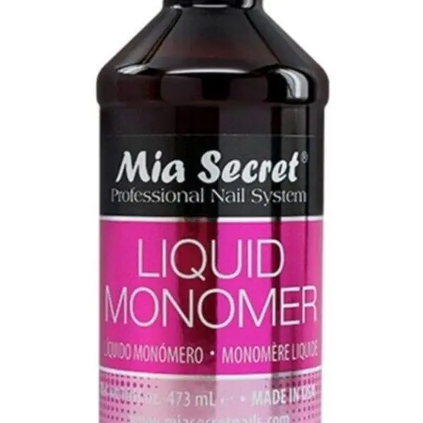 Mia Secret Professional Acrylic Liquid Monomer (16 oz Bottle) - Safe & High-Quality Nail Art Supply, Durable Easy-to-Use At-Home Extension System for Nail Techs