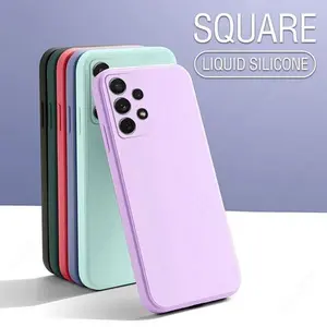 Shockproof Silicone Case for S25 S24 S23 S21 S20 S10 S9 Note A54 A15 A14 A13 Ultra Slim Full Cover with Camera Lens Protection & Microfiber Lining