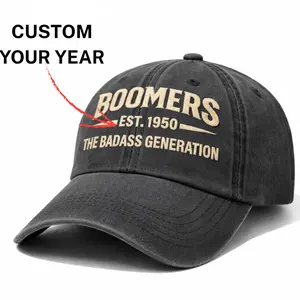Baby Boomer Customize Hat, Baby Boomer The Badass Generation Cap, Baby Boomer Hat Perfect Gift For Dad Low Profile Dad Hat-Pigment Dyed