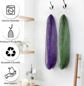 2 PCS Authentic African Exfoliating Net Bath Sponge