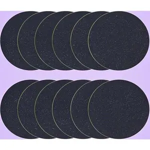 Replacement Charcoal Filters for Compost Bin – Round 6.7 Inch Odor Eliminator – Home Kitchen Countertop Pail Refill – Reusable Activated Carbon – Eco-Friendly Waste Management Accessories