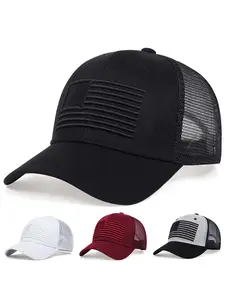 Unisex American Flag Embroidered Baseball Cap, Adjustable Sun Protection High Quality Embroidery Adjustable Hat for Spring & Fall, Casual Outdoor Travel Beach Vacation Wear